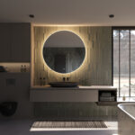 De geïntegreerde spiegelverwarming voorkomt condens vorming op de spiegel na bv het douchen, handig!