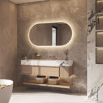 De spiegel wordt volledig aansluitklaar geleverd en is met de meegeleverde instructie en ophangmaterialen eenvoudig aan de wand te monteren