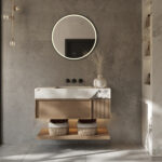 De geïntegreerde spiegelverwarming voorkomt dat er condens op de spiegel komt na bv het douchen , handig!