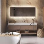 De spiegel wordt volledig aansluitklaar geleverd en is met de meegeleverde instructie en ophangmaterialen eenvoudig aan de wand te monteren