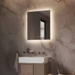 De spiegel wordt volledig aansluitklaar geleverd en is met de meegeleverde instructie en ophangmaterialen eenvoudig aan de wand te monteren