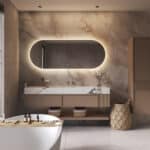 De spiegel wordt volledig aansluitklaar geleverd en is met de meegeleverde instructie en ophangmaterialen eenvoudig aan de wand te monteren