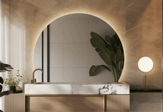 Luxe badkamerspiegel